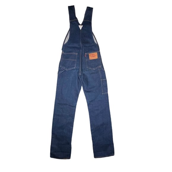 Big John Mens Denim Overalls 28 30 Dark Wash Thick Denim High Quality Workwear - Picture 5 of 10